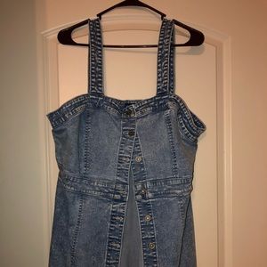 Plus size denim dress